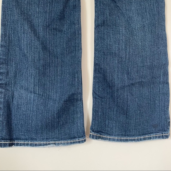 Silver Denim Jeans Embroidered Embellished White Thread Suki Bootcut Size 29x30 - Picture 11 of 14